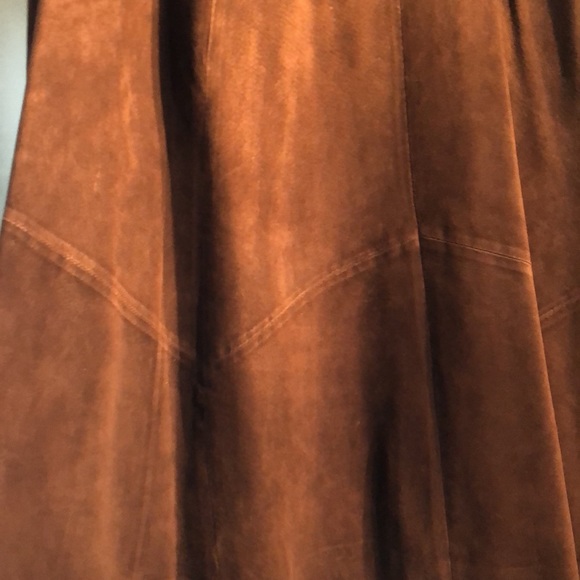 Vintage Pia Rucci Suede Leather Skirt - Picture 3 of 11
